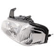 Driver Side Headlight, with Bulb, Halogen, Clear Lens, without 20th Anniversary Edition