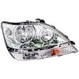 Passenger Side Headlight, with Bulb, Halogen, Clear Lens, Chrome Interior, Base Model, 6 Cyl., 3.0L Engine