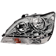 Driver Side Headlight, with Bulb, Halogen, Clear Lens, Chrome Interior, Base Model, 6 Cyl., 3.0L Engine