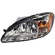 Driver Side Headlight, with Bulb, Halogen, Clear Lens, Chrome Interior, 6 Cyl., 3.0L Engine, without Centennial Edition, CAPA Certified