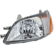 Driver Side Headlight, with Bulb, Halogen, Base Model, 4 Cyl., 1.5L Engine