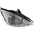 2002 Ford Focus - Passenger Side Headlight, with Bulb, Halogen, Clear Lens, 4 Cyl., 2.0L Engine, Except SVT Model