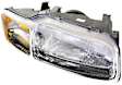 Passenger Side Halogen Headlight, With bulb(s), OE Replacement, Convertible