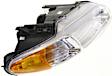 Passenger Side Halogen Headlight, With bulb(s), OE Replacement, Convertible