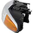 Driver Side Halogen Headlight, With bulb(s), OE Replacement, Convertible