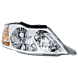 Passenger Side Headlight, with Bulb, Halogen, Clear Lens, 6 Cyl., 3.0L Engine
