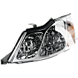Driver Side Headlight, with Bulb, Halogen, Clear Lens, 6 Cyl., 3.0L Engine
