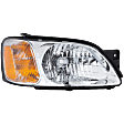 Passenger Side Headlight, with Bulb, Halogen, Clear Lens, with Chrome Interior