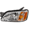 Driver Side Headlight, with Bulb, Halogen, Clear Lens, with Chrome Interior