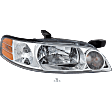 Passenger Side Headlight, with Bulb, Halogen, Clear Lens, 4 Cyl., 2.4L Engine