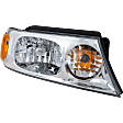Passenger Side Headlight, with Bulb, Halogen, Clear Lens, Base Model, 8 Cyl., 5.4L Engine