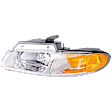 Driver Side Headlight, with Bulb, Halogen, Clear Lens, with Single beam headlight, without Quad and Daytime Lamp