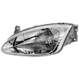 Driver Side Headlight, with Bulb, Halogen, Clear Lens, 4 Cyl., 2.0L Engine