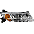 Passenger Side Headlight, with Bulb, Halogen, Clear Lens, Base Model