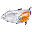 Driver Side Headlight, with Bulb, Halogen, Clear Lens, Sedan