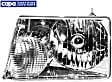 2007 Ford Ranger - Driver Side Halogen Headlight, With bulb(s), OE Replacement, CAPA Certified