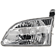 Driver Side Headlight, with Bulb, Halogen, Clear Lens, 6 Cyl., 3.0L Engine