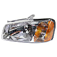 Driver Side Headlight, with Bulb, Halogen, Clear Lens, Hatchback/Sedan