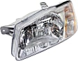 Driver Side Headlight, with Bulb, Halogen, Clear Lens, Hatchback/Sedan