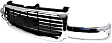Grille Assembly, Chrome Shell with Painted Black Insert, Except C3/Denali Models