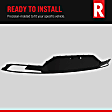 Front Lower Valance, Air Deflector, Textured Black, For Models With Tow Hooks and Fog Lights