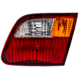 Passenger Side, Inner Tail Light, without Bulb, Halogen, Amber, Clear and Red Lens, 4-Door