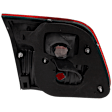 Passenger Side, Inner Tail Light, without Bulb, Halogen, Amber, Clear and Red Lens, 4-Door