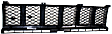 Grille Assembly, Painted Black Shell and Insert