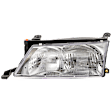 Driver Side Headlight, with Bulb, Halogen, Clear Lens, 6 Cyl., 3.0L Engine