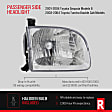 2001-2004 Toyota Sequoia - Passenger Side Headlight, with Bulb, Halogen, Limited/SR5 Model, 8 Cyl., 4.7L Engine