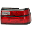 Passenger Side Tail Light, with Bulb, Halogen, Clear and Red Lens, Sedan