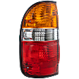 Driver Side Tail Light, with Bulb, Halogen, Amber, Clear and Red Lens