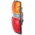 Driver Side Tail Light, with Bulb, Halogen, Amber, Clear and Red Lens, CAPA CERTIFIED