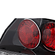 Driver and Passenger Side Tail Light, with Bulbs, Halogen, Clear Lens, Black Interior