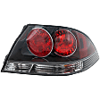 Driver and Passenger Side Tail Light, with Bulbs, Halogen, Clear Lens, Black Interior