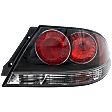 Driver and Passenger Side Tail Light, with Bulbs, Halogen, Clear Lens, Black Interior