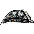Driver and Passenger Side Tail Light, with Bulbs, Halogen, Clear Lens, Black Interior