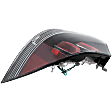Driver and Passenger Side Tail Light, with Bulbs, Halogen, Clear Lens, Black Interior