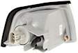 Driver Side Halogen Corner Light, With bulb(s)
