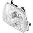 Passenger Side Headlight, with Bulb, Halogen, Clear Lens, without Bracket