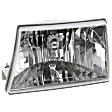 Driver Side Headlight, with Bulb, Halogen, Clear Lens