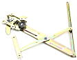 Front, Driver Side Manual Window Regulator, Without Motor