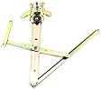 Front, Driver Side Manual Window Regulator, Without Motor