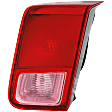 Passenger Side, Inner Tail Light, without Bulb, Halogen, Clear and Red Lens, Sedan