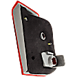 Passenger Side, Inner Tail Light, without Bulb, Halogen, Clear and Red Lens, Sedan