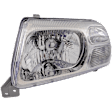 Driver Side Headlight, without Bulb, Halogen, Clear Lens