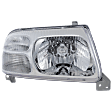 Passenger Side Headlight, without Bulb, Halogen, Clear Lens
