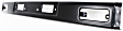 Front Bumper, Painted Black, 3-Piece Type, With License Plate Provision, Without Mounting Brackets