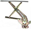 Front, Driver Side Manual Window Regulator, Without Motor