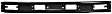 Front Bumper, Painted Black, 3-Piece Type, With License Plate Provision, Without Mounting Brackets